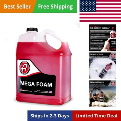 Adam s Mega Foam Car Wash Soap Gallon   pH Neutral, Ultra Concentrated for Fo...