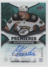 2018-19 Upper Deck Ice Premieres 84/199 Maxime Comtois #IPA-MC Auto xp6