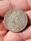 1875-S Seated Liberty Half Dollar Graffiti