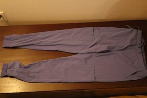 ceil blue soft scrub pants women size XS cargo pockets draw string cuffed legs