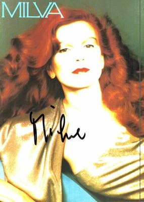 Milva * Original Signature on Card - N 463 b