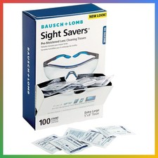 Lens Cleaning Wipes Anti Fog Bulk Pack 100 Count Tissues Safety Glasses