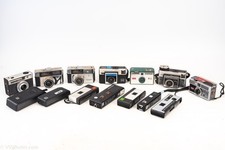 Lot of 14 Vintage Instamatic Film Cameras Kodak Minolta AS-IS PARTS REPAIR V23