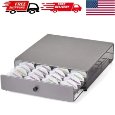 Compact Silver Drawer for Bartesian Capsules - Smooth Glide & Stylish Storage