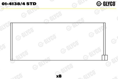 GLYCO 01-4138/4 STD Pleuellager für ARO,DACIA,DAF, KHODRO,MAHINDRA,MAHINDRA RENA