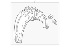 Genuine Honda 2017-2021 Civic Quarter Panel Splash Shield 74552-tgg-a01