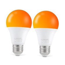 KINUR LED Amber Light Bulbs, A19 9W 60W Equivalent 1800K E26 Yellow--A19 9W