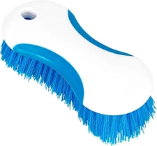 Heavy Duty Scrub Brush with Stiff Bristles Non-Slip TPR Grip for Tile Floors