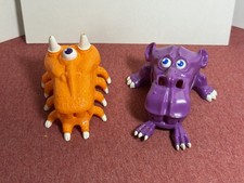 Vintage 1987 Ghostbusters Mini Traps Orange Clap Trap Purple Snap Trap Set Of 2