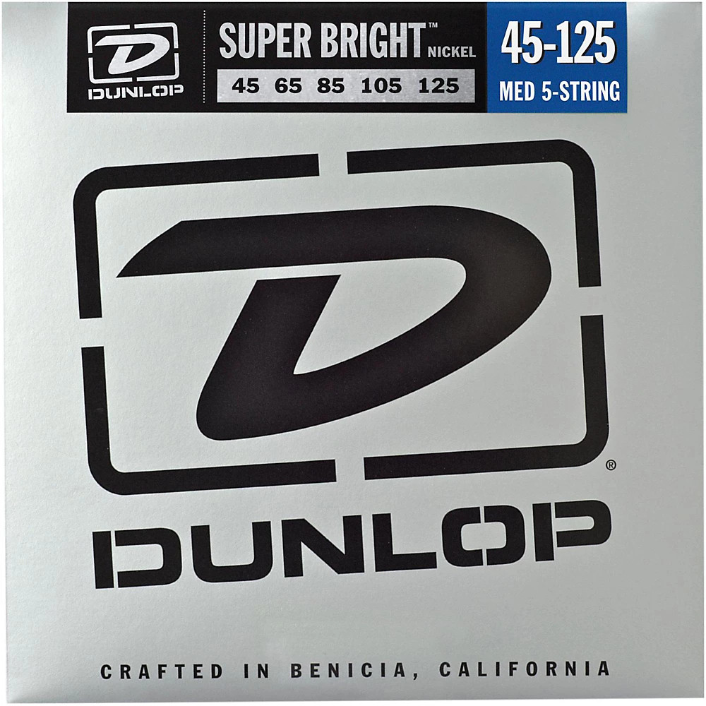 Dunlop Super Bright Nickel Medium 5-String Bass Guitar Strings 4490₽