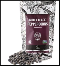 Soeos 1 Lb 100% Natural Black Pepper Whole Peppercorns For Grinder Refill 16 Oz