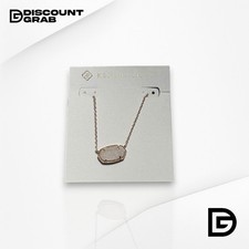 Kendra Scott Elisa Pendant Necklace in Iridescent Drusy   14K Gold Plated