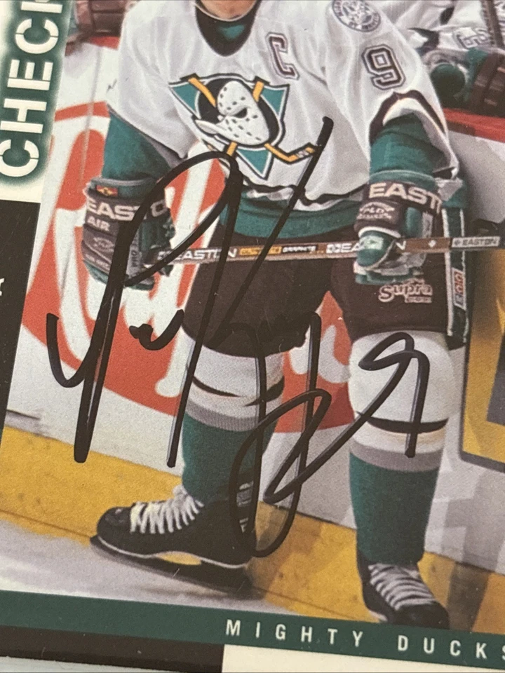 Paul Kariya 1997-98 Score Authentic Signed Autograph Auto Card Mighty Ducks HOF - Image 3 of 3