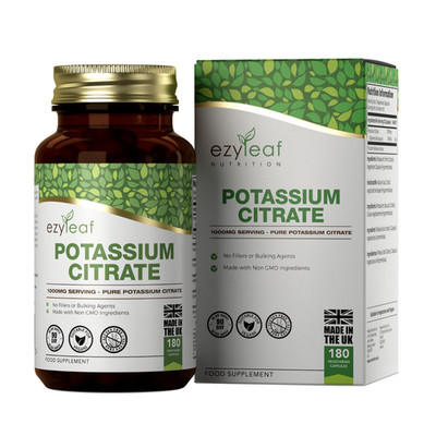 Kaliumcitrat | 180 700mg vegane Kapseln | ohne Füllstoffe | gentechnikfrei