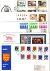 JERSEY -  VARIOUS  FDC'S X10 FROM COLLECTION BX1/2