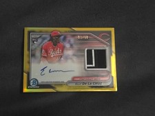 2024 Bowman Chrome - Chrome Auto Relic Elly De La Cruz #BCAR-ED #1 /50 Mint 