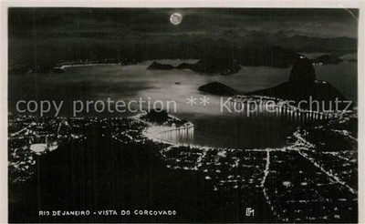 Rio de Janeiro Vista do Corcovado de noche
