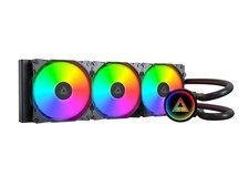 MONTECH LightFlow ARGB 360 CPU Liquid Cooler, 360mm AIO with Infinity Mirror Des