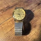 Vintage 1985 Timex Marlin Date Silver Tone Men's 34mm Mechanical Watch