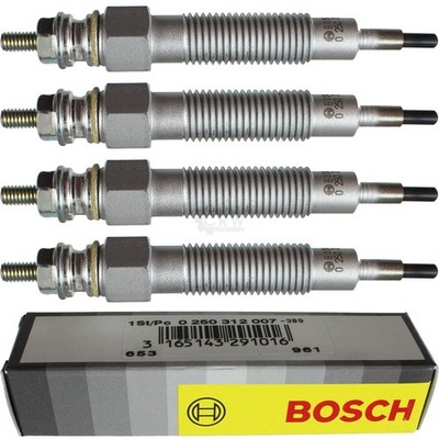 4x BOSCH Glühkerzen für Land Rover Discovery IV L319 3.0 SDV6 4x4 Citroën C5