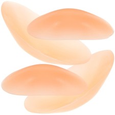 2 Pairs Ladies Shoulder Pads for Womens Clothing Silicone Adhesive Small