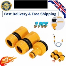 3 Packs garden Water Hose Pipe Tap Connector Conection Fitting Adaptor Hoselock