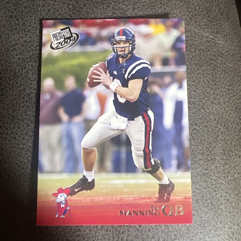 2004 Press Pass - Eli Manning #4 (RC) Ole Miss Rebels, New York Giants