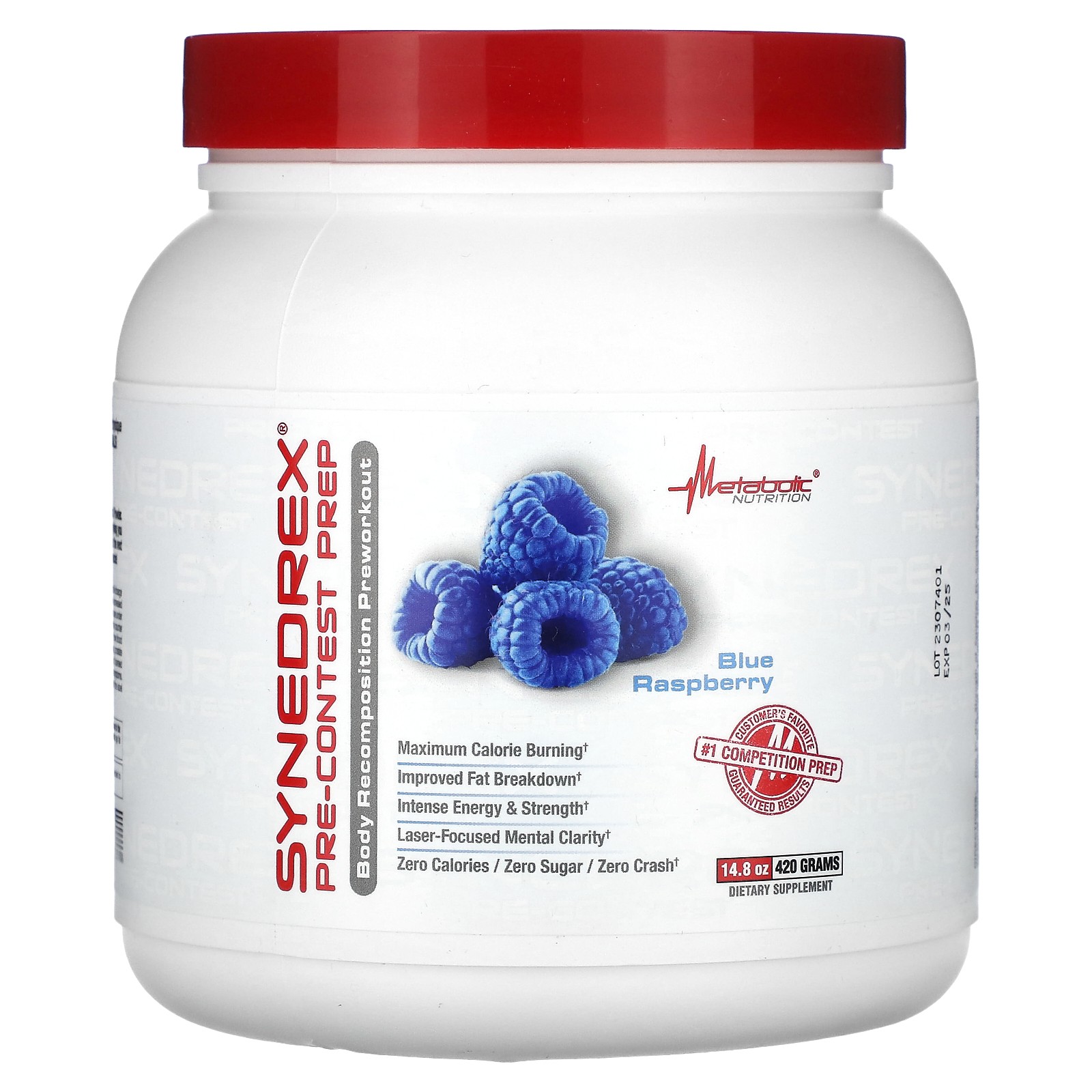 Synedrex Pre-Contest Prep Blue Raspberry 148 oz 420 g 12190₽