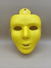 Blank Mask - Yellow - Plastic - Costume Accessory - One Size