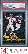 1998 STADIUM CLUB DOUBLE THREAT #DT5 JOHN ELWAY HOF PSA 10