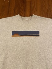 Vintage 90s Cape Cod Classic Pullover Sweatshirt Gray Art Landscape XL