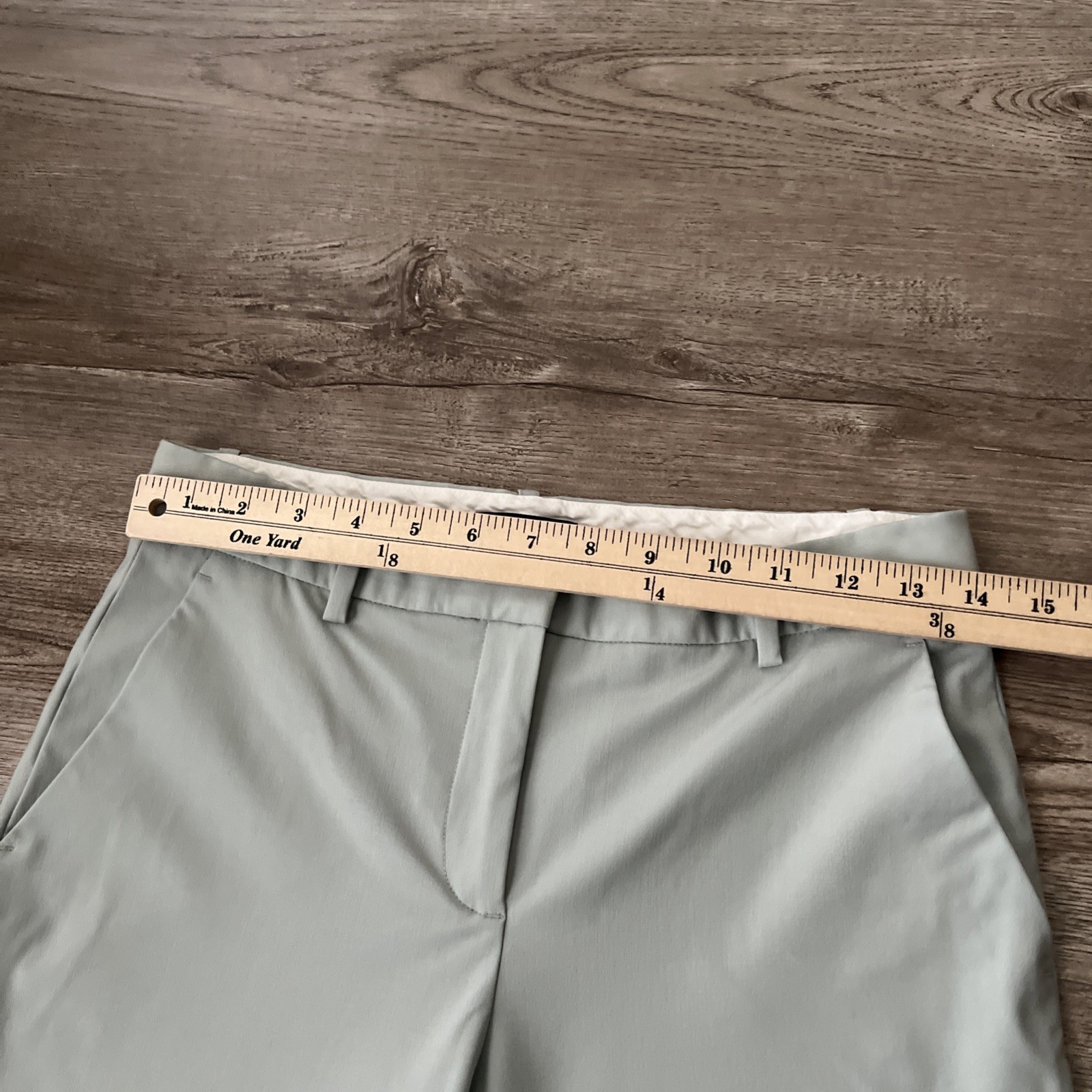 Theory Treeca Traceable Wool Pants Light Blue Ank… - image 7