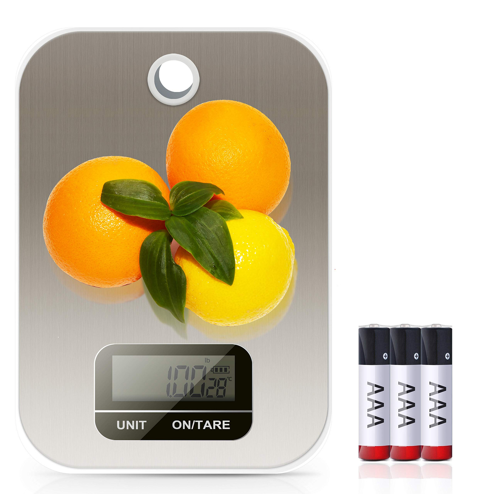 Food Scale, Hangable Digital Kitchen Weight Grams and Ounces for Baking and C...