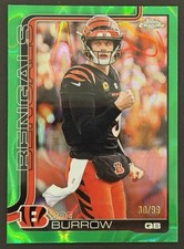 2025 Topps chrome green lava - Joe Burrow /99 🔥