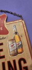 Miller High Life Hanging Sign w/ Chain Gone Fishing / Yes We're Open — photo 6