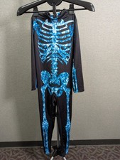 Youth Skeleton Bodysuit Halloween Costume Size Medium