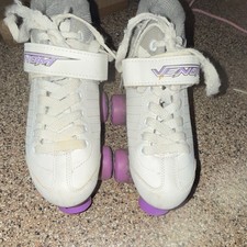 Venom Venom Youth Roller Skates White Purple Model Size 3