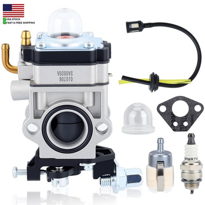 #ad Fits 43cc Powermate PCV43 Tiller 2 Cycle Motor Carburetor W Fuel Line Filter $12.99
