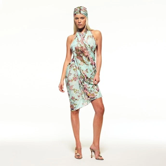 SKIMS X Roberto Cavalli SARONG | Estampado Fagianella | M-XL Foto 4 de 4