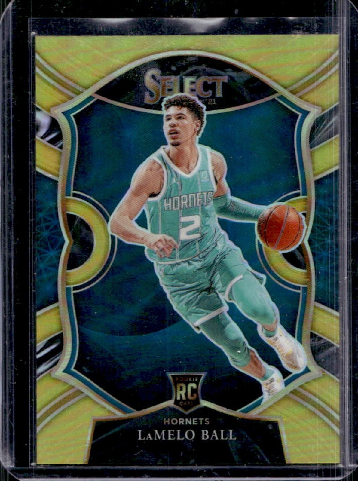 2020-21 Select LaMelo Ball RC Gold Prizm Rookie Concourse #3/10 Hornets