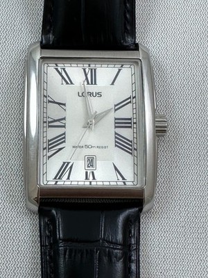 Large 35x47mm Men's Tank LORUS | SEIKO Gondola Roman Quartz Watch