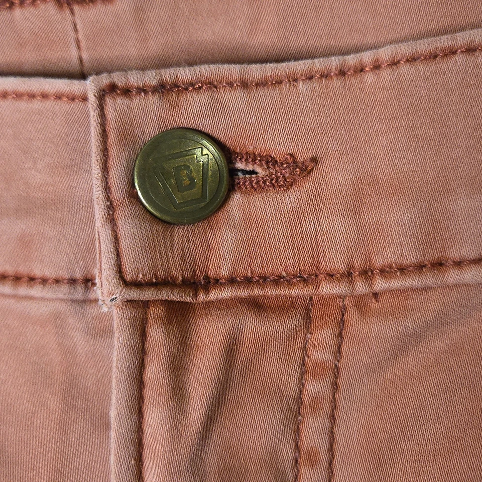 Pantalones Bills Khakis Caqui Para Hombre 42x34 (ajuste 42x33) Calce Recto Rojo Hecho en EE. UU.  Foto 3 de 4