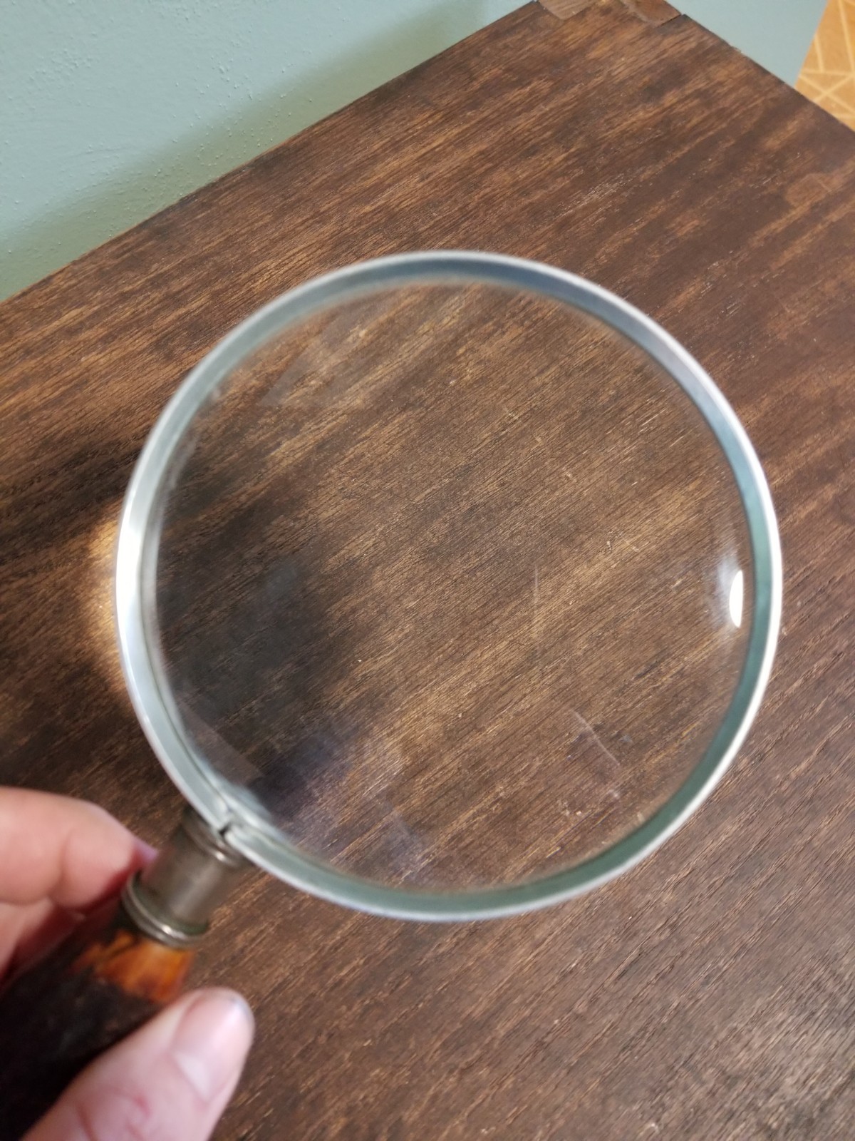 Sterling Silver & Stag Horn Magnifying Glass Made in Japan Swift Instruments