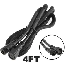 AUXBEAM 4FT 6 Gang RGB Switch Panel Controller Extension Harness Cable Wiring US