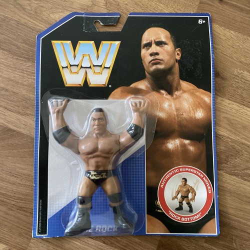 WWF Mattel retro The Rock WWE MOC...