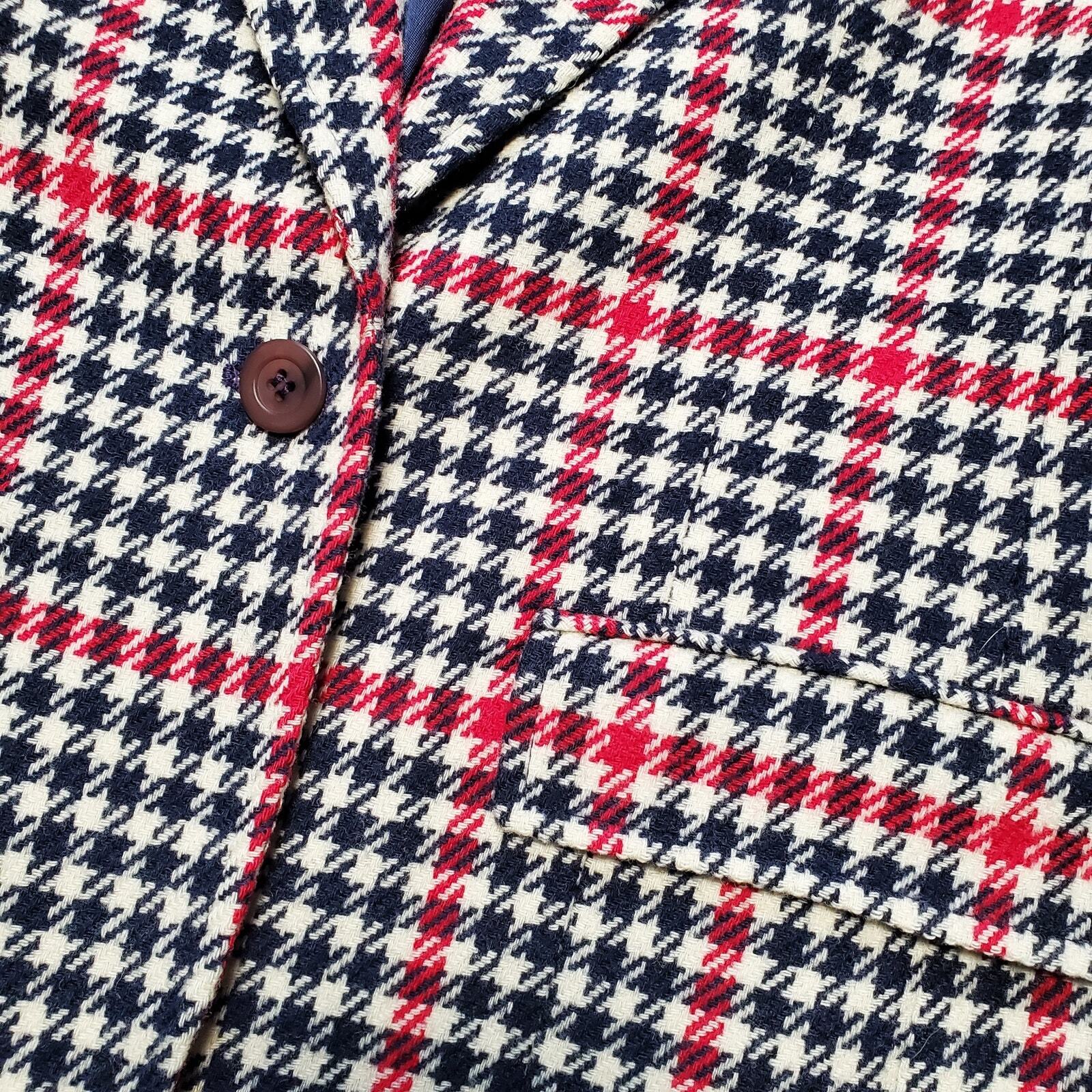 Pendleton Houndstooth Wool Blazer 6 - image 2