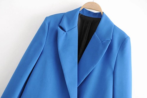 Women's Blazer Coat Suit Jacket Button Long Sleeve Oversized 17 COLORS *20% OFF* - Picture 18 of 41