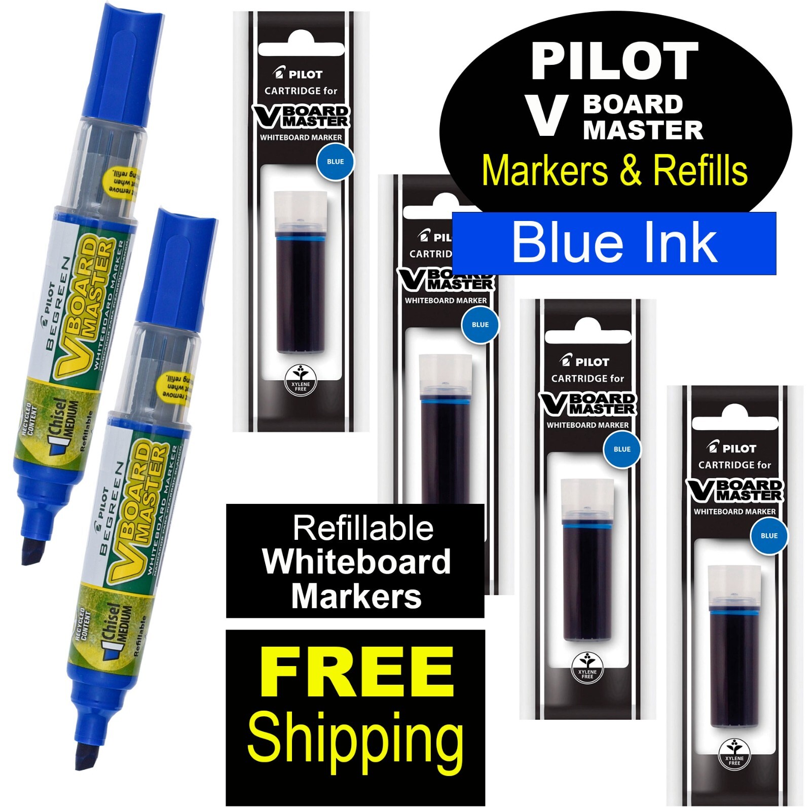 43915 & Refills 43923, Blue