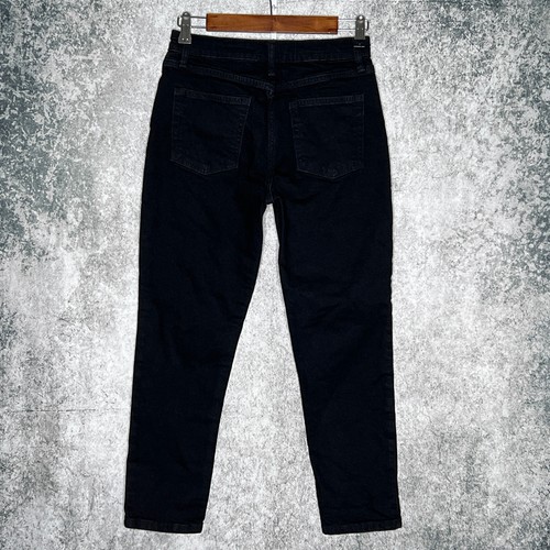 Free Assembly girls slim straight jeans size 14 stretch solid black denim - Picture 3 of 8