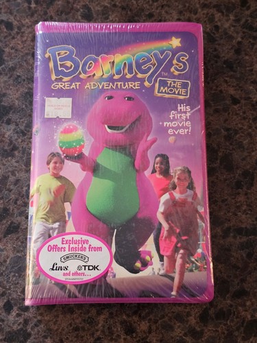 BRAND NEW Barney's Great Adventure The Movie (VHS; 1998) RARE Sealed OOP